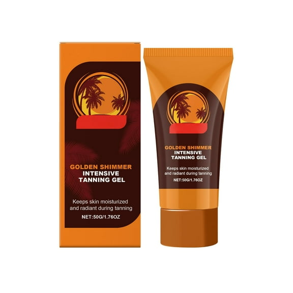 Tanning Gel, Tanning Lotion for Tanning Beds, Self Tanning Lotion, Shine Brown Tanning Gel, Natural Tanning Accelerator Cream, Intensive Tanning Luxe Cream for Sunbeds & Outdoor Sun