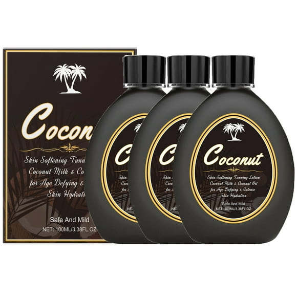 Tanning Lotion Accelerator - For Indoor Tanning Beds and Outdoor Sun Tan - Safe for Face, Body, Tattoos - Coconut Oil