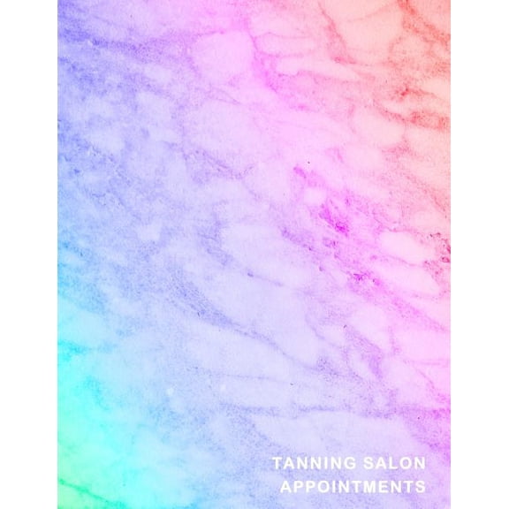 Tanning Salon Appointments : Cute marble client schedule diary With weekly and hourly time slots broken into 15 minute chunks. (Paperback)
