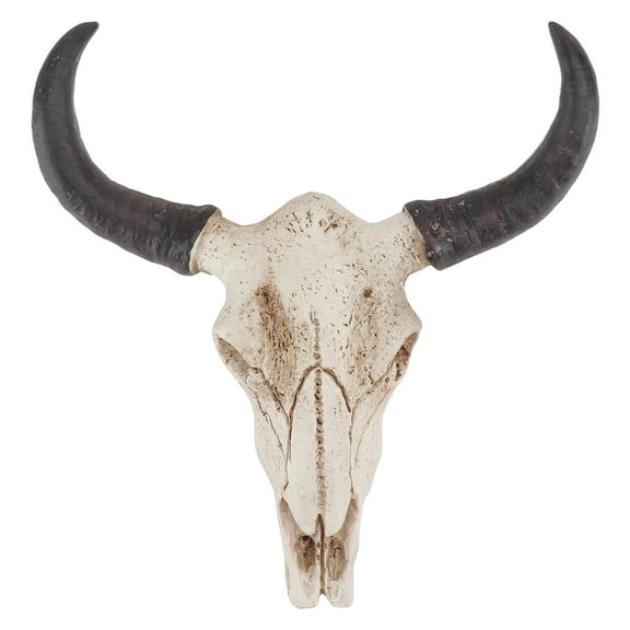Tanom Animal Long Horn Cow Skull Wall Hanging Creative Halloween Gifts Art Crafts Ornaments