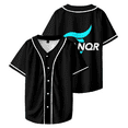 thumbnail image 1 of Tanqr Baseball Shirt Fashion Jersey Unisex Short Sleeve V Neck Summer Tops, 1 of 2