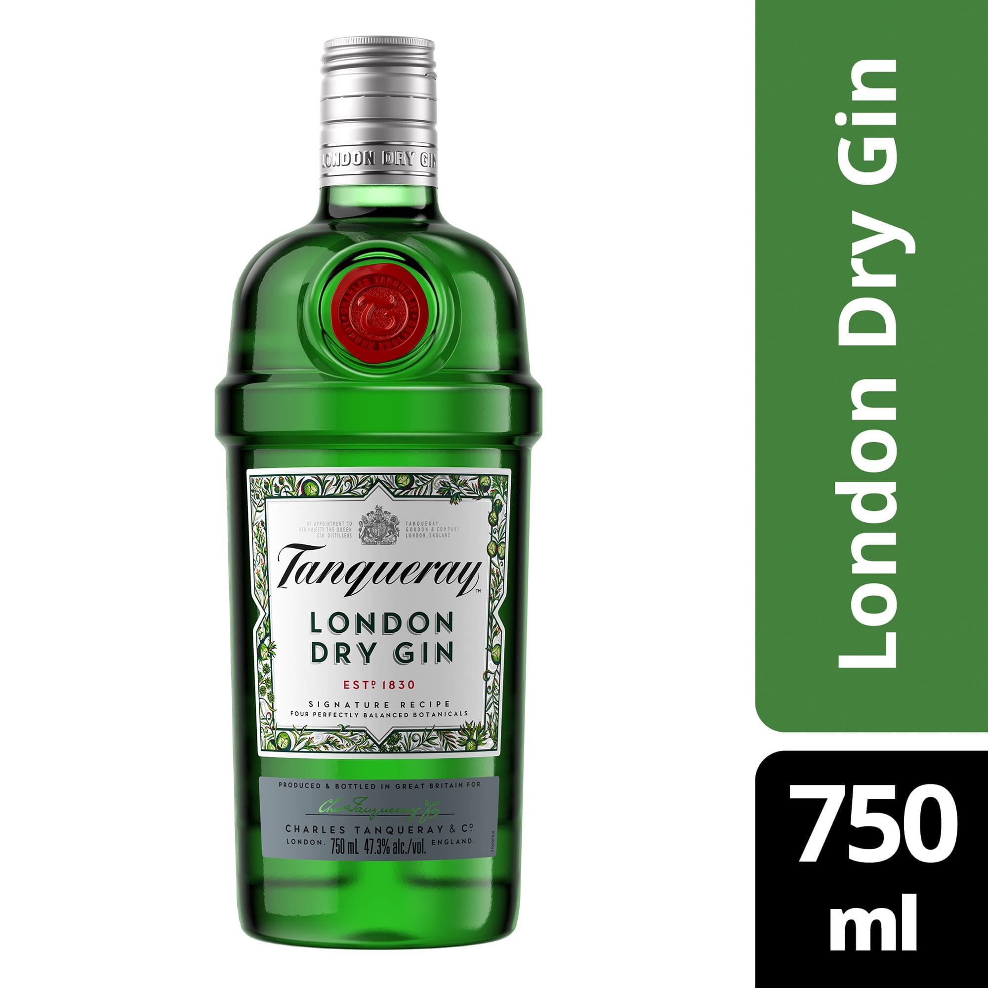 Tanqueray London Dry Gin, 750 ml, 47% ABV