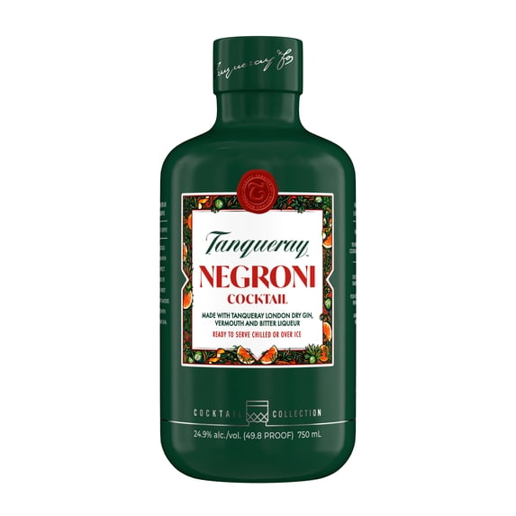 Tanqueray Negroni Cocktail (Made with London Dry Gin), 750 mL, 25% ABV