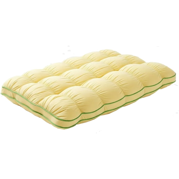 Tanrewsis Nublia Pineapple Pillow, Pineapple Cloud-Like Down Pillow, Balanced Softness +Support, Ideal for Back + Side Sleepers, 20 * 30inch (A Yellow)