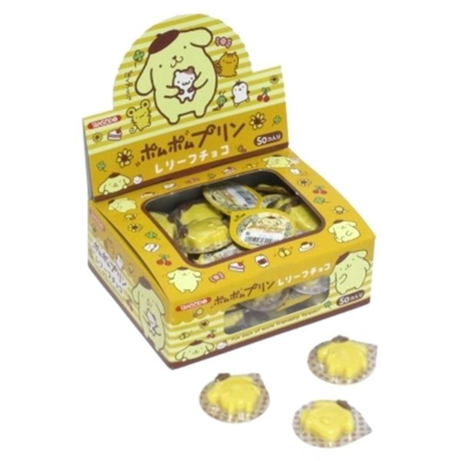 Tanseido Pom Pom Pudding Relief Chocolate 50 Piece 1box Japan - Tokyo Snack Land