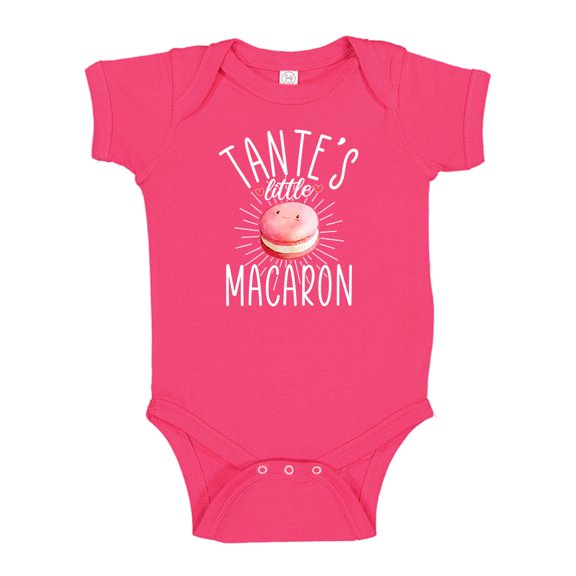 Tante's Little Macaron Baby Bodysuit One Piece 6 mo Cyber Pink