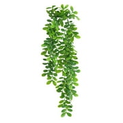 Tantouec Artificial Scindapsus Vines Faux Greenery Garlands Hanging Plantsfor Home Kitchen Garden Party Decor, Fake Plants Green Simulated Green Plant 5-Pronged Phoenix Grass Wall Hanging *1 Pack