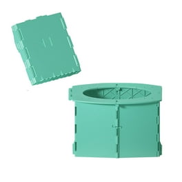 ionze Tools Portable Travel Toilet Folding Commode Toilet Seat Hiking for Camping House Tools Set Green