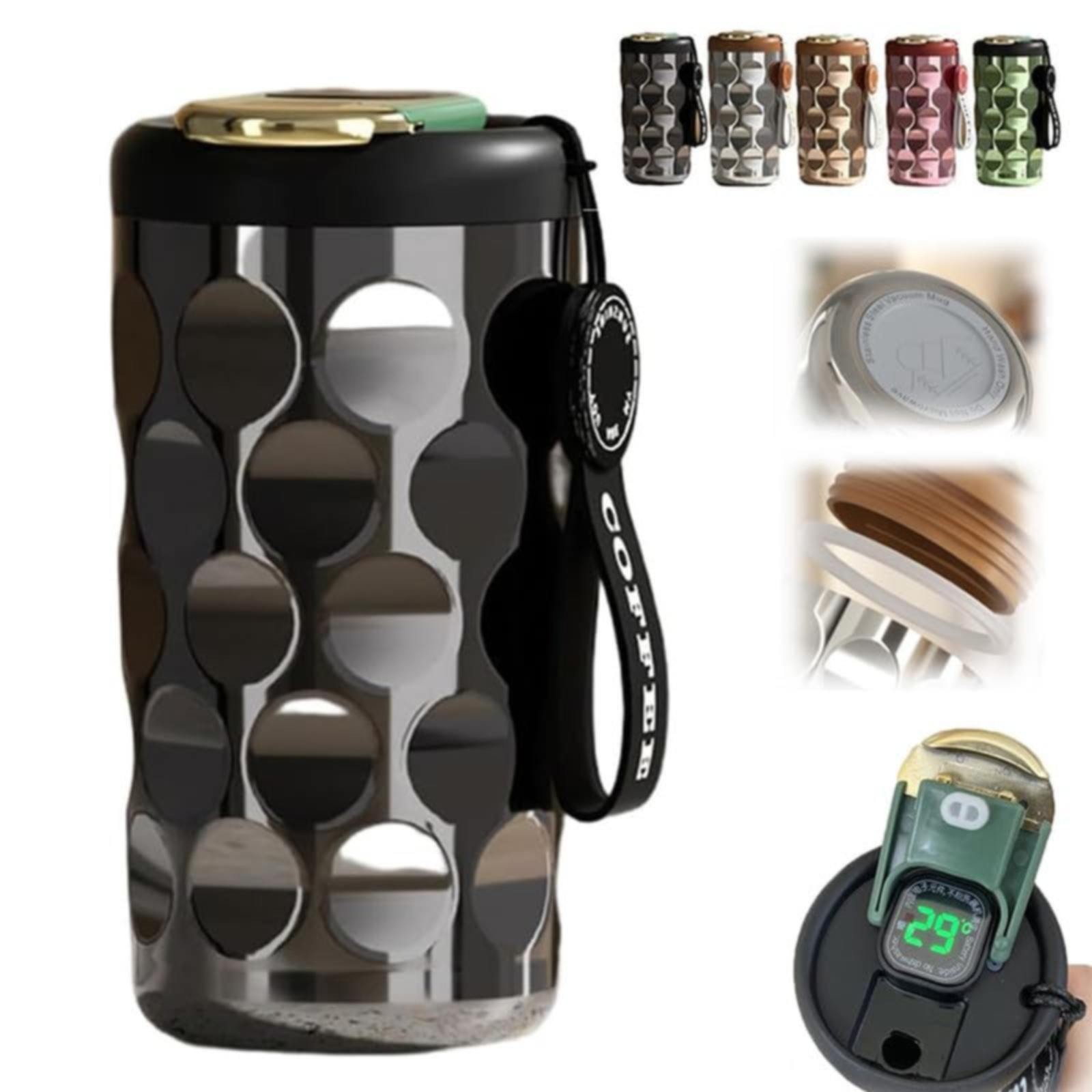 Tantouec Clearance Water Bottle Smart Coffee Cup Stainless Steel Vacuum ...