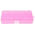 thumbnail image 1 of Tanuke 15-Slot Adjustable Jewelry Storage Box, Plastic Organizer Case for Necklaces, Bracelets, Earrings, Beads, Craft Display Box, 1 of 5