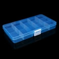 thumbnail image 1 of Tanuke 15-Slot Adjustable Jewelry Storage Box, Plastic Organizer Case for Necklaces, Bracelets, Earrings, Beads, Craft Display Box, 1 of 5