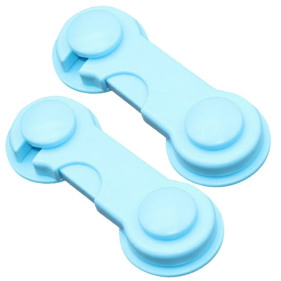 Tanuke Cabinet Proofing 2PC Adhesive Multi Purpose Child Locks - Adjustable Childproof Safety Lock, ABS Plastic, Double-Bottom Design, Easy for Parents but Secure for Toddlers, Tools & Improvement