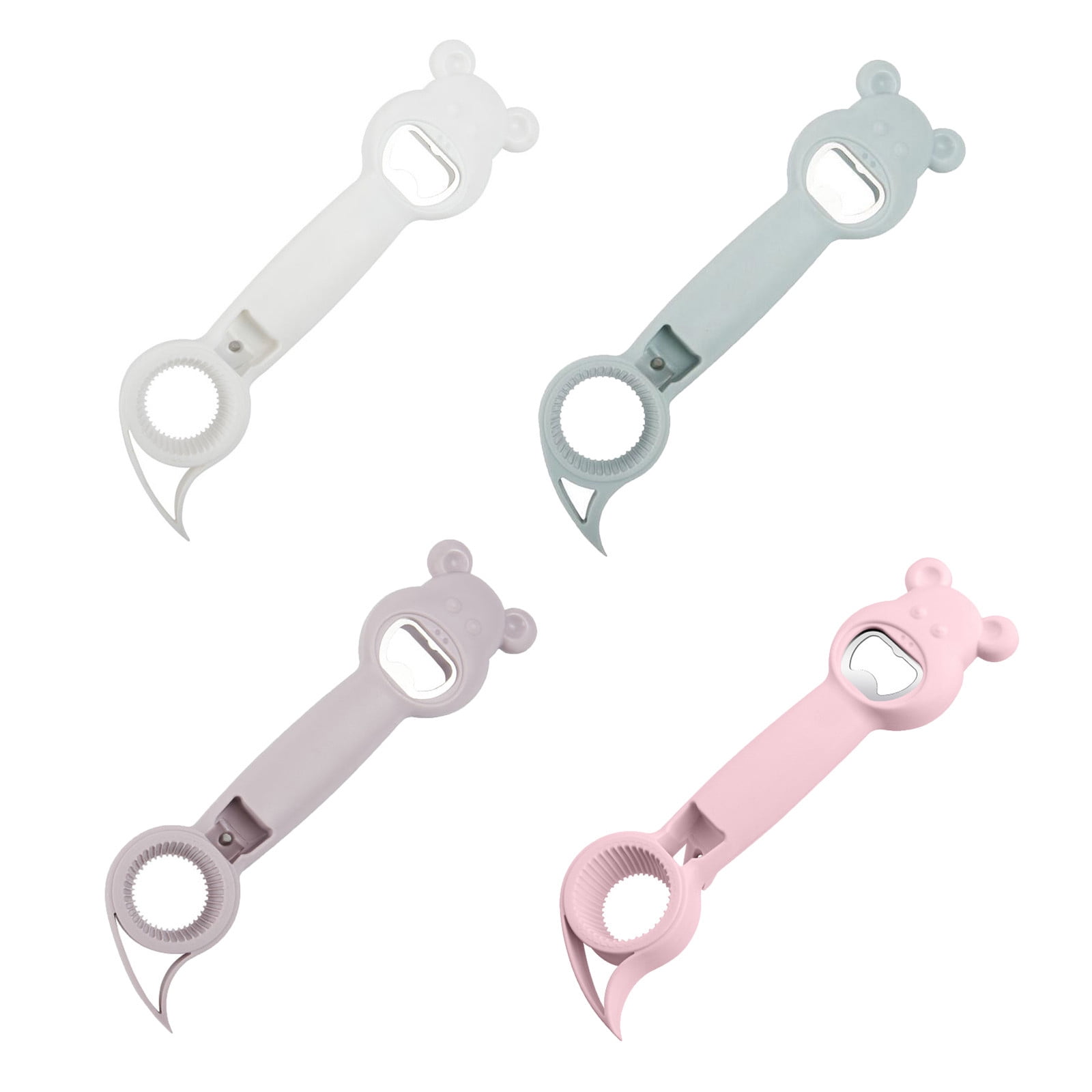 Tanuke Can Openers for Arthritis Easy Turn Clearance Opener 4Pcs Can