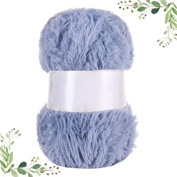 Tanuke Chunky Yarn for Crochet – 2 Skeins Eyelash Yarn, Super Soft Imitation Wool, Long Fuzzy Texture for Scarves Hats Amigurumi, 50g per Skein, DIY Winter Crafts, 1PC
