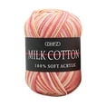 Tanuke Clearance! 50G Cotton Hand Soft Knitting Baby Wool Milk Colorful
