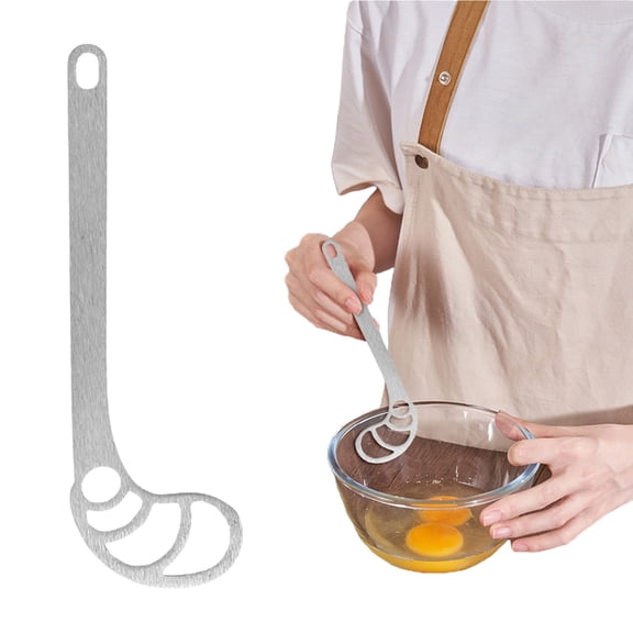 Tanuke Egg Beaters | Stainless Steel Multifunctional Beater with Ergonomic Handle | Cooking Small Whisks,for Baking Food Pancake Coffee Bread Household French Beating Butter