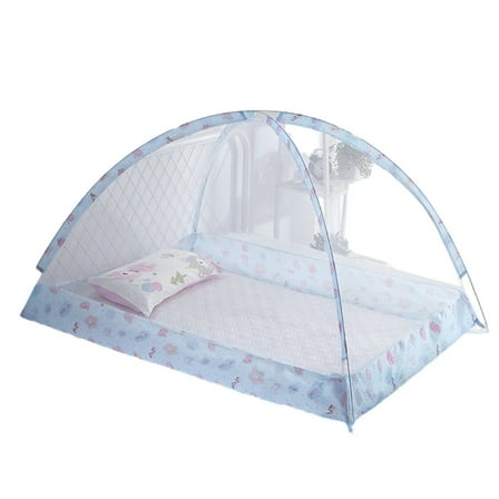 Tanuke Portable Mosquito Net for Bed, Pop-Up Travel Tent with Full Cover Design, Kids Bedroom Sleeping Protection Net, Easy Foldable Storage Carry Bag Included