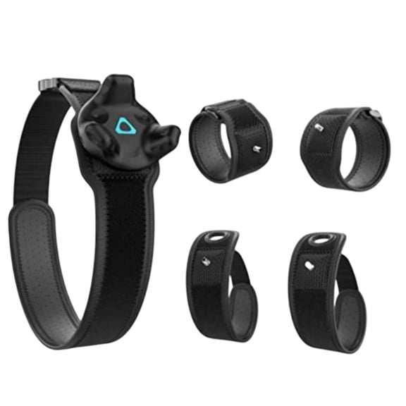 Tanuke VR Tracker Straps for HTC, Vive, Quest 2, Black, Adjustable Tracker Straps, VR Full Body Tracking, Tracking in Virtual Reality (5PC)