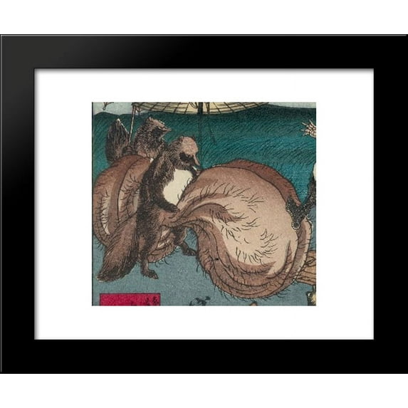 Tanuki 20x24 Framed Art Print by Tsukioka Yoshitoshi