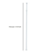 Tanune Clearance Extendable Rod Spring Loaded Extendable Telescopic Net Voile Tension Curtain Rail Pole Rod Rods, Shower Curtain Clearance Sale!
