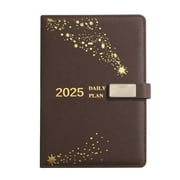 Tanune Clearance! Schedule Notebook, 2025 Agenda Book Work Calendar Journal Book Bill Notebook Daily Planner Notepad Monthly Calendar Worker Notebook Daily Agenda Planner Book, Notebook for Recording