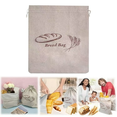 Tanuse Bread Bags for Homemade Bread on Sale Bread Bags for Homemade Bread Fresh Keeping Extra Large Bags with Plastic Liner for & Bread Storage 15" X 15" Reusable Bread Bag Clearance