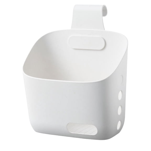 Tanuse Over the Cabinet Door Organizer on Sale Hanging Plastic Baskets for Organizing Over the Door/Wall Mount Cabinet Organizer Storage Basket in Kitchen Bathroom Shower Hanging Basket with Holes