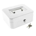 thumbnail image 1 of Tanuse Metal Lock Box with Key Lock and Removable Tray, Medium Security Box for Saving and Organizing, Ideal for Small Business and Home Use, Secure Storage with Compartments, 1 of 8