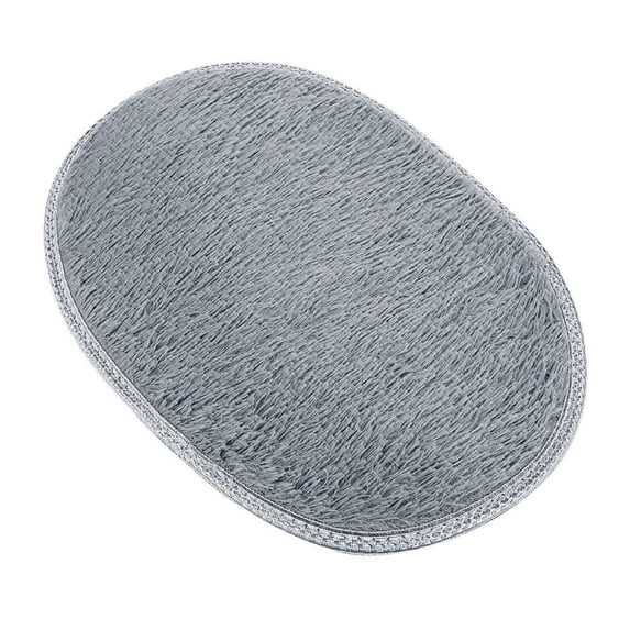 Tanuse Soft and Washable Round Rug Mat for Multiple Uses – Versatile for Korean Hanging Chairs, Tents, Yoga, Gym, and Home Decor with Elegant Design and Comfort Enhancement One Oval Rug