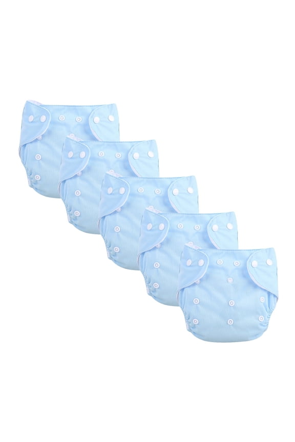 Tanxxt Reusable Cloth Diapers 6pc,One Size Adjustable Washable Pocket Nappy Covers for Baby Boys