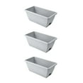 thumbnail image 1 of Tanxxt Window Box Planter, 3 Pack Plastic Vegetable Flower Planters Boxes Rectangular Flower Pots with Saucers for Indoor Outdoor Garden, Patio, Home Decor, 1 of 9