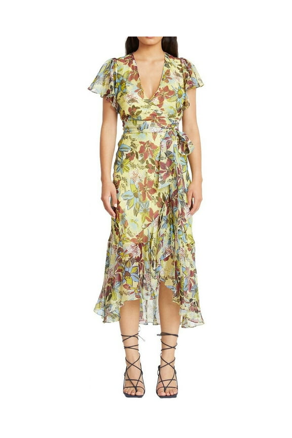 womens Blaire Linen & Silk-Blend Midi Dress, 00