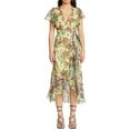 thumbnail image 1 of Tanya Taylor womens  Blaire Linen & Silk-Blend Midi Dress, 10, 1 of 3
