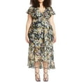 thumbnail image 1 of Tanya Taylor womens  Blaire Silk & Linen-Blend Midi Dress, 14, 1 of 3