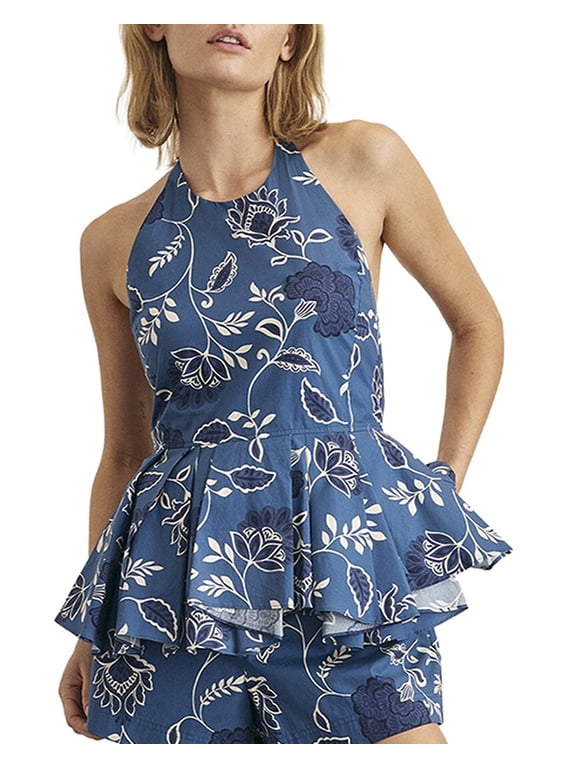womens Celeste Top, 8, Blue
