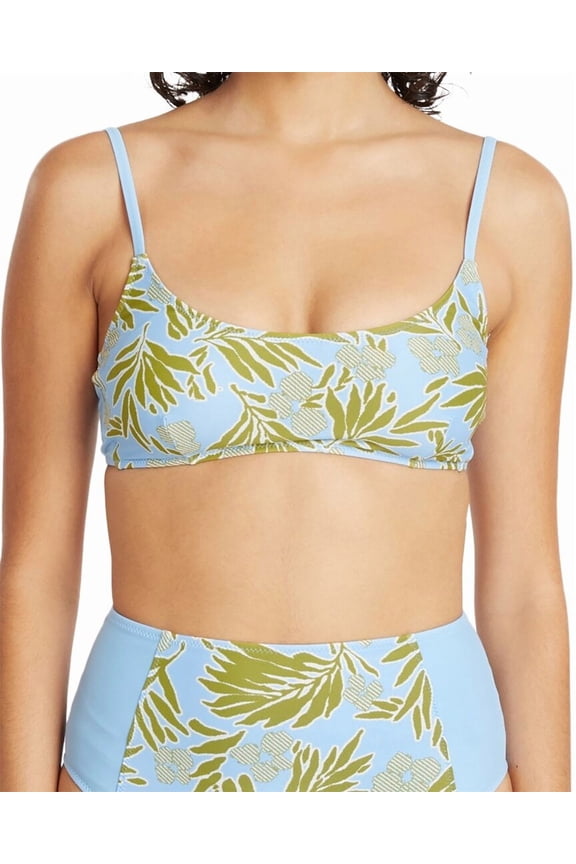 womens Kaia Bikini Top, 1X, Blue