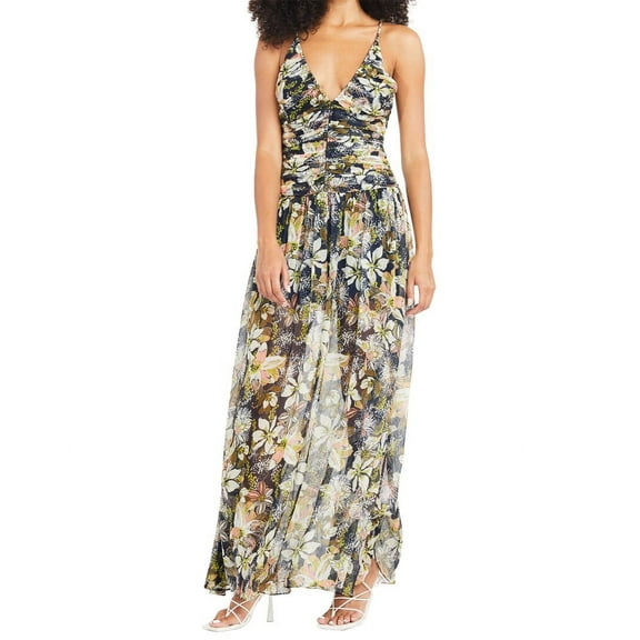 Tanya Taylor womens  Lovette Linen & Silk-Blend Maxi Dress, 2
