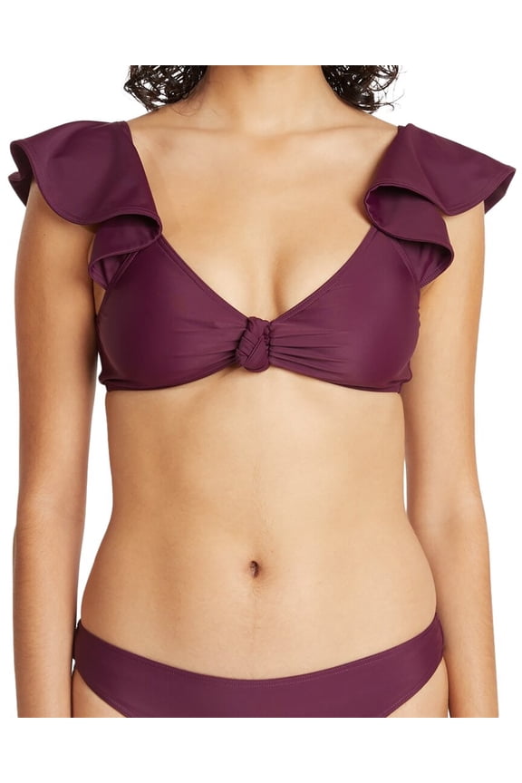 womens Orelia Bikini Top, XS, Navy