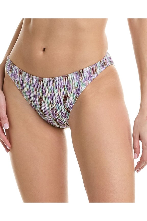 womens Valencia Smocked Bikini Bottom, XS