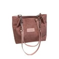 thumbnail image 1 of Tanyzvel Corduroy Tote Bag with Spliced Metal Chain Strap, Large Capacity Bag for Women, 1 of 5