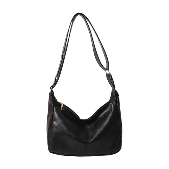 Tanyzvel PU Leather Hobo Crossbody Bag Fall Winter Adjustable Zip Shoulder Purse 28×20×10cm