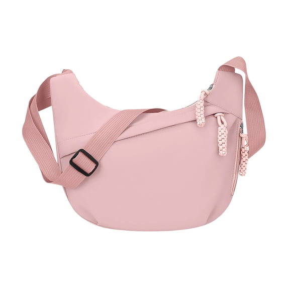 Tanyzvel Water Resistant Lightweight Nylon Hobo Crossbody Bag Adjustable Strap Multi Zipper Pocket Working Mom Picnic Weekend Errands 11 Inch Tablet Office Grocery Travel 35×30×5cm