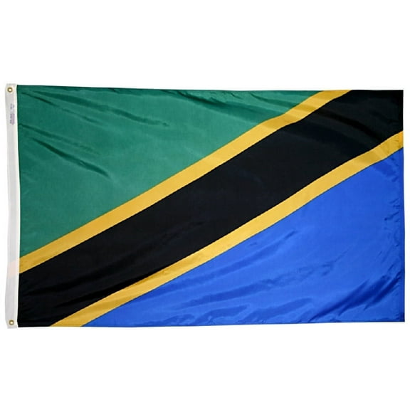 Tanzania - 2'X3' Nylon Flag