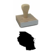 Tanzania Country Rubber Stamp, 2 X 2" Wood Stamp