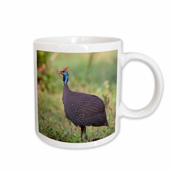 3drose, Tanzania. Helmeted Guineafowl at Tarangire Np.-af45 Rbe0274 - Ralph H. Bendjebar, 11oz Mug