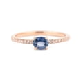 thumbnail image 1 of Tanzanite Diamond Engagement Ring / Diamond Cluster Ring / December Birthstone Ring / 14k Tanzanite Wedding Ring / Tanzanite Bridal Ring, 1 of 4