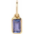 thumbnail image 1 of Tanzanite Gemstone Pendant, Natural Tanzanite Charm Pendant, Tanzanite Pendant, December Birthstone, Women Charm Pendant, Gold Micron Plated, 925 Sterling Silver, Christmas Minimalist Pendant, 1 of 3