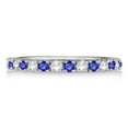 thumbnail image 1 of Tanzanite Topaz Eternity Stackable Ring Band Wedding Engagement 925 Sterling Silver Gemstone Jewelry For Women Gift By KIRAN FINE JEWELS, 1 of 3