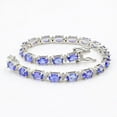 thumbnail image 1 of Tanzanite tennis Bracelet, 925 Sterling Silver, Tennis Bracelet, December Birthstone, Tanzanite Jewelry, Anniversary Gift, Gift For Her, 1 of 5