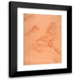 thumbnail image 1 of Tanzio da Varallo 11x14 Black Modern Framed Museum Art Print Titled - Studies for an Angel in Glory (1575-1633), 1 of 5
